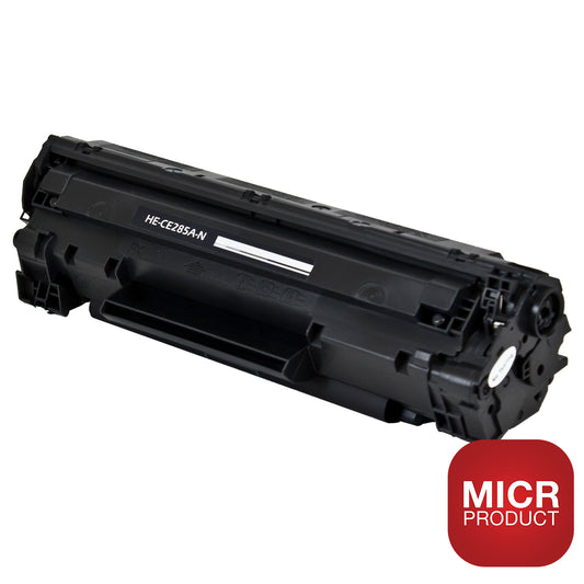 Compatible HP 85A (CE285A) MICR Toner Cartridge, Black 1.6K Yield